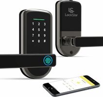 2product small touch id smart door lock with handle