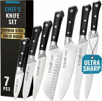 3product small 7 piece professional chef s knife set