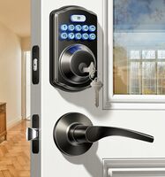 3product small keyless entry smart door lock with lever handles