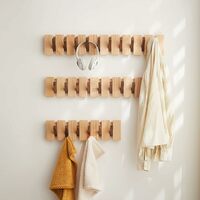 4product small wood coat rack